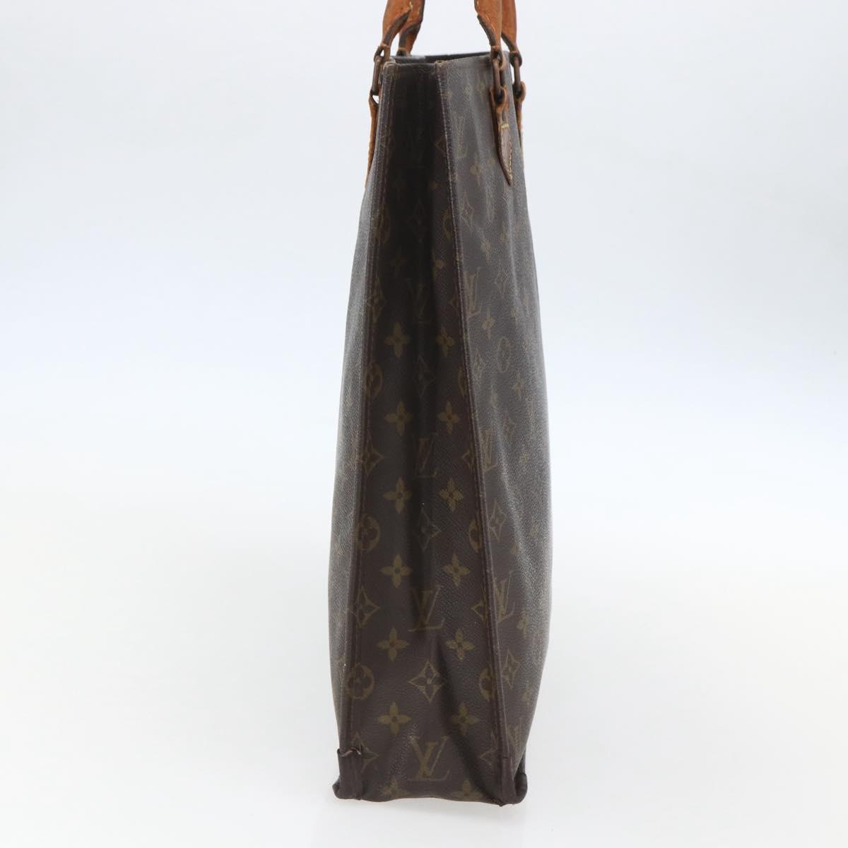 LOUIS VUITTON Monogram Sac Plat Hand Bag M51140 LV Auth bs31699