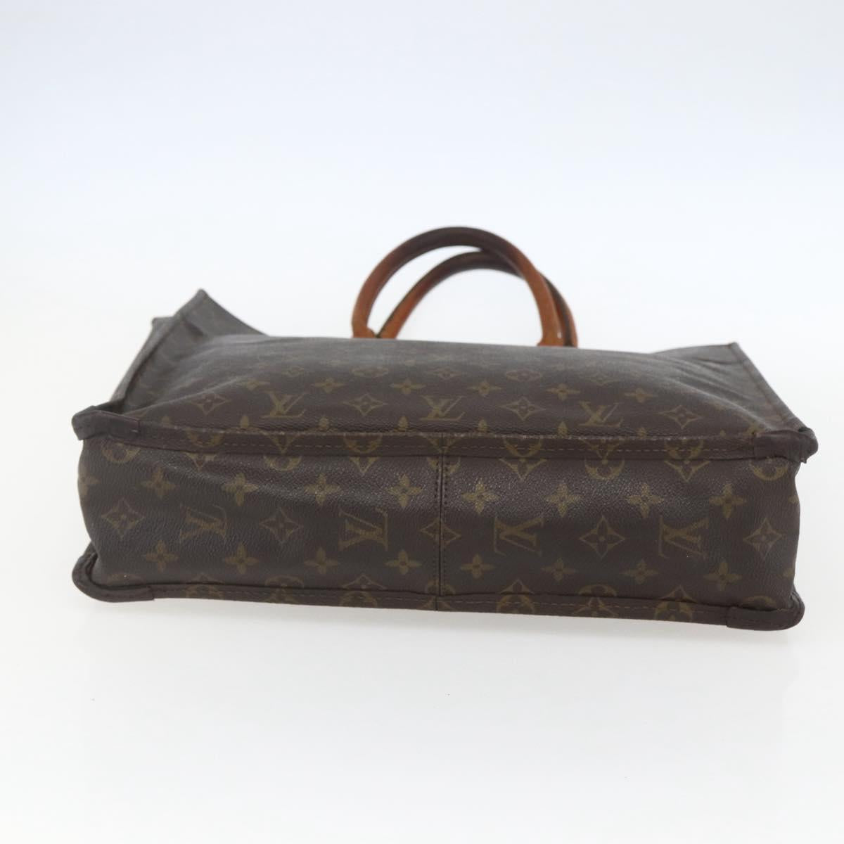 LOUIS VUITTON Monogram Sac Plat Hand Bag M51140 LV Auth bs31699