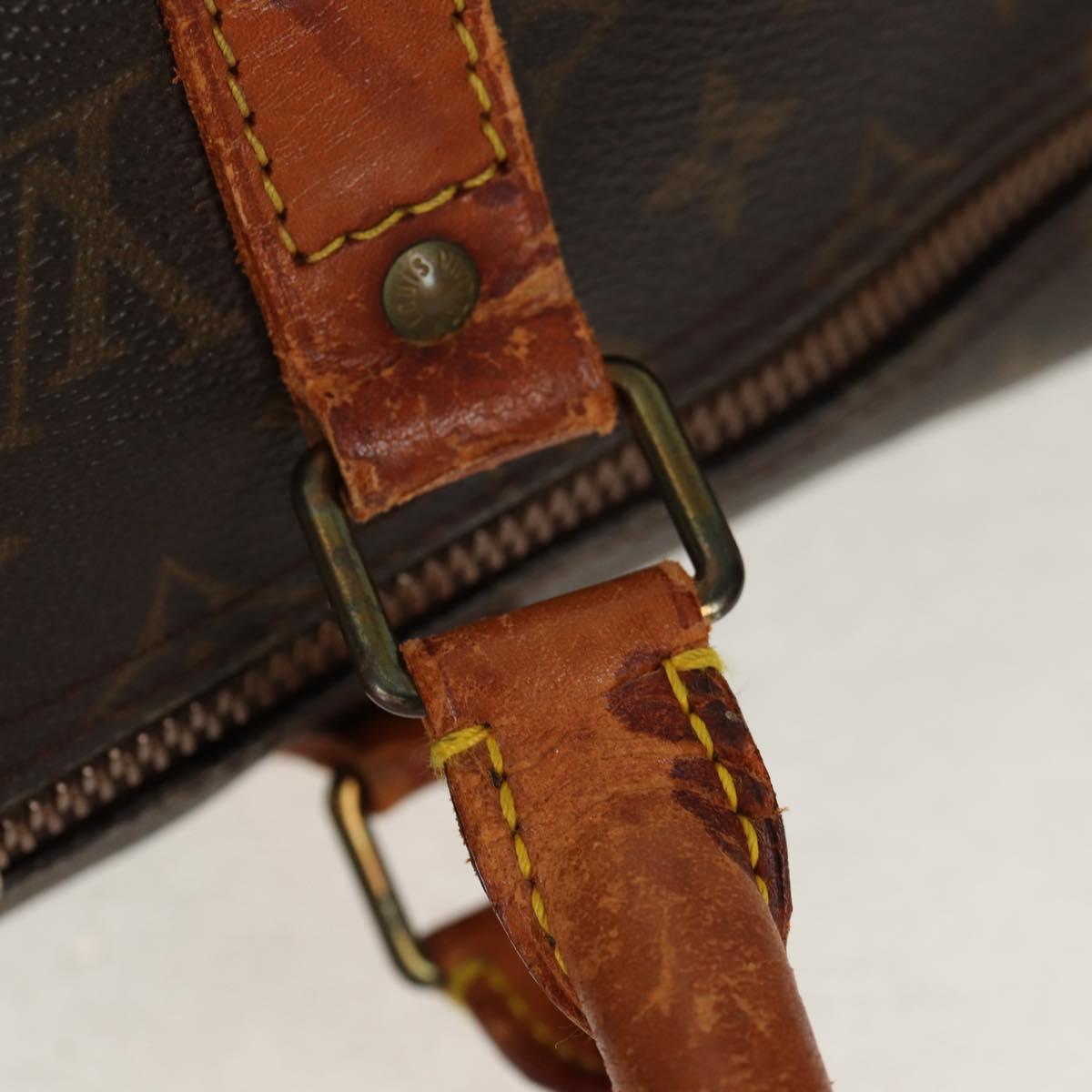 LOUIS VUITTON Monogram Keepall Bandouliere 50 Boston Bag M41416 LV Auth bs31705