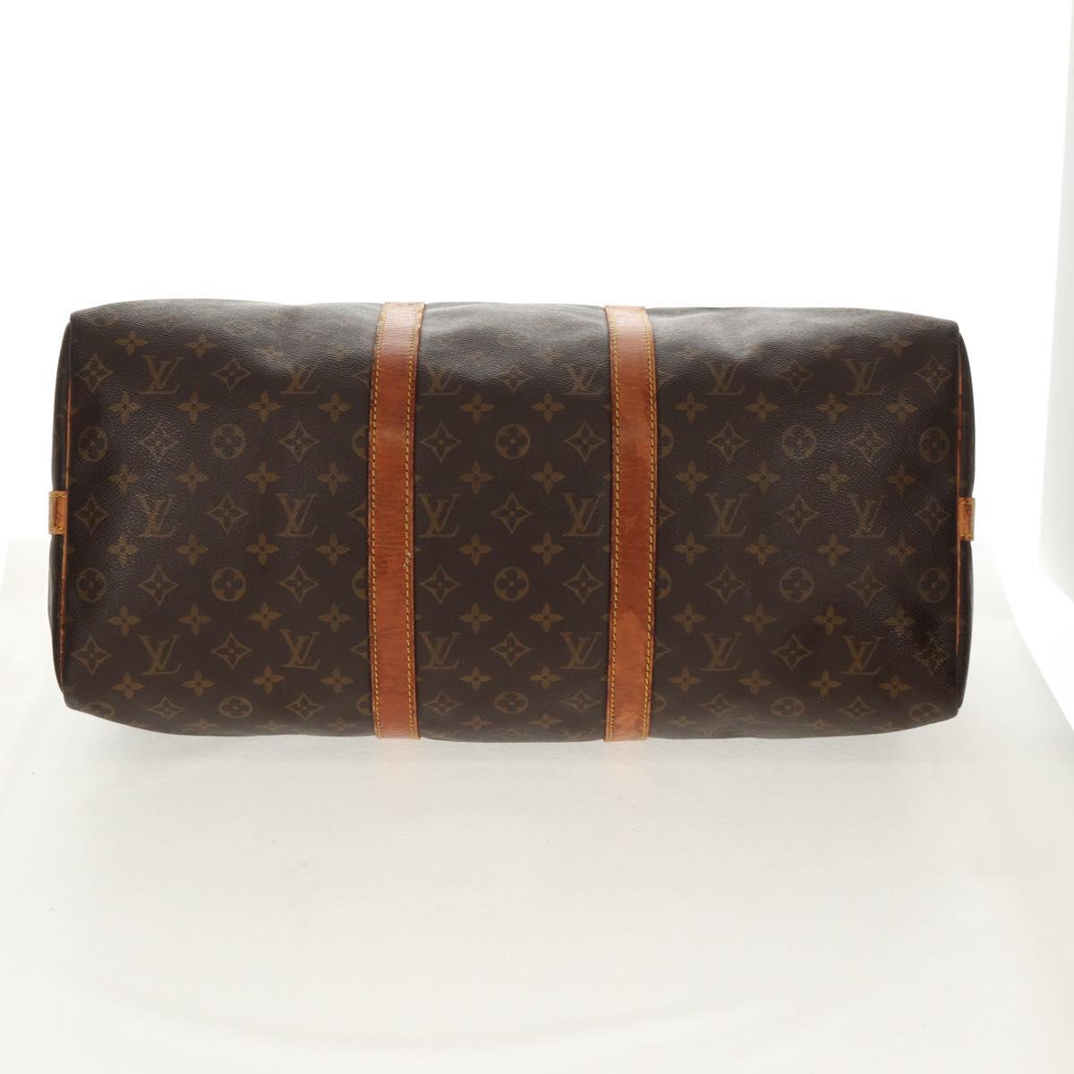LOUIS VUITTON Monogram Keepall Bandouliere 50 Boston Bag M41416 LV Auth bs31705