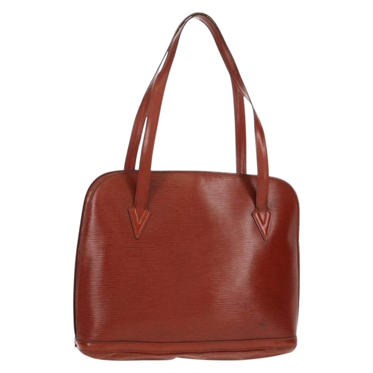 LOUIS VUITTON Epi Lussac Shoulder Bag Brown M52283 LV Auth bs31708