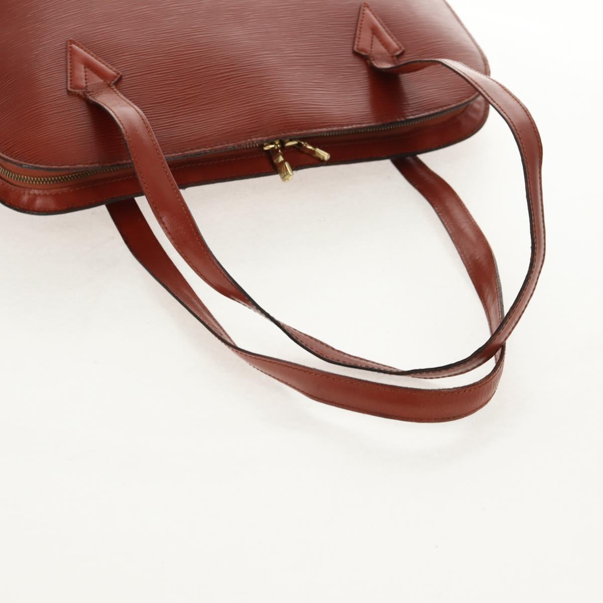 LOUIS VUITTON Epi Lussac Shoulder Bag Brown M52283 LV Auth bs31708