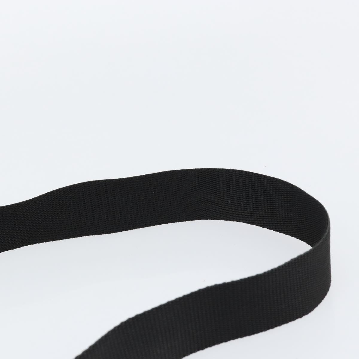 PRADA Shoulder Bag Nylon Black Silver Auth bs31714