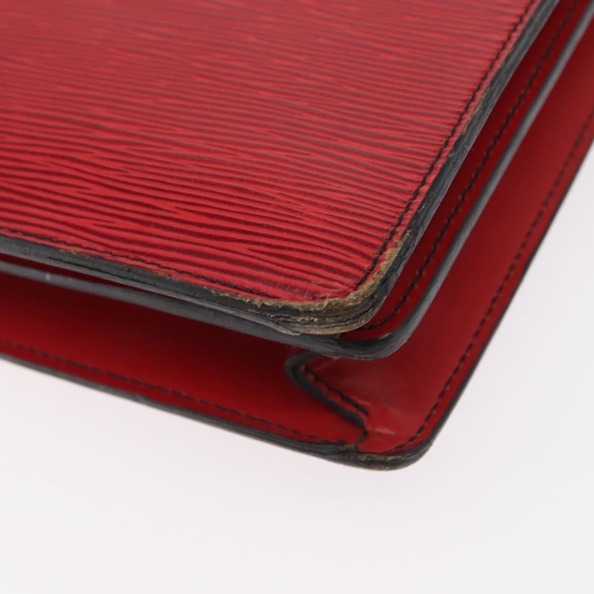 LOUIS VUITTON Epi Serviette Conseiller Business Bag Red M54427 LV Auth bs31722