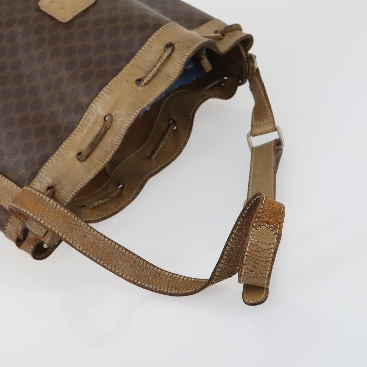 CELINE Macadam Canvas Shoulder Bag 3 Set Brown Red Auth bs31735