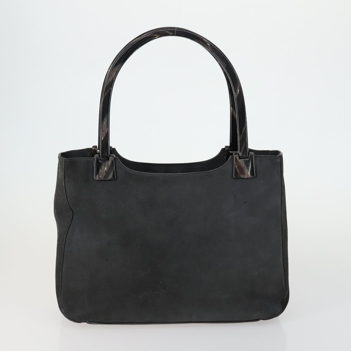 Chloe PRADA Hand Bag Leather 2 Set Black Auth bs31737