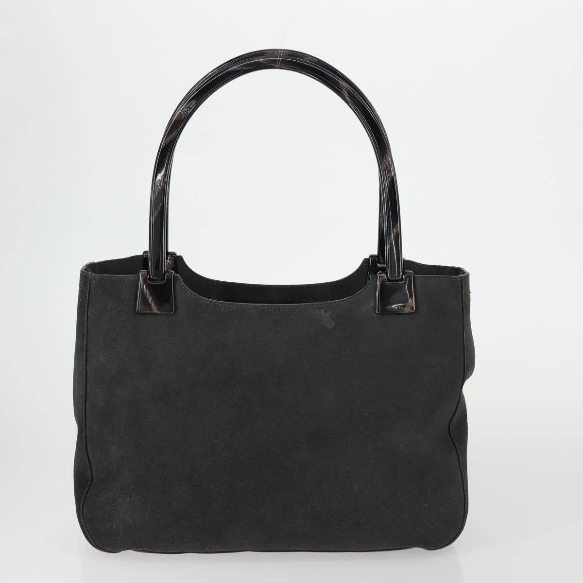 Chloe PRADA Hand Bag Leather 2 Set Black Auth bs31737