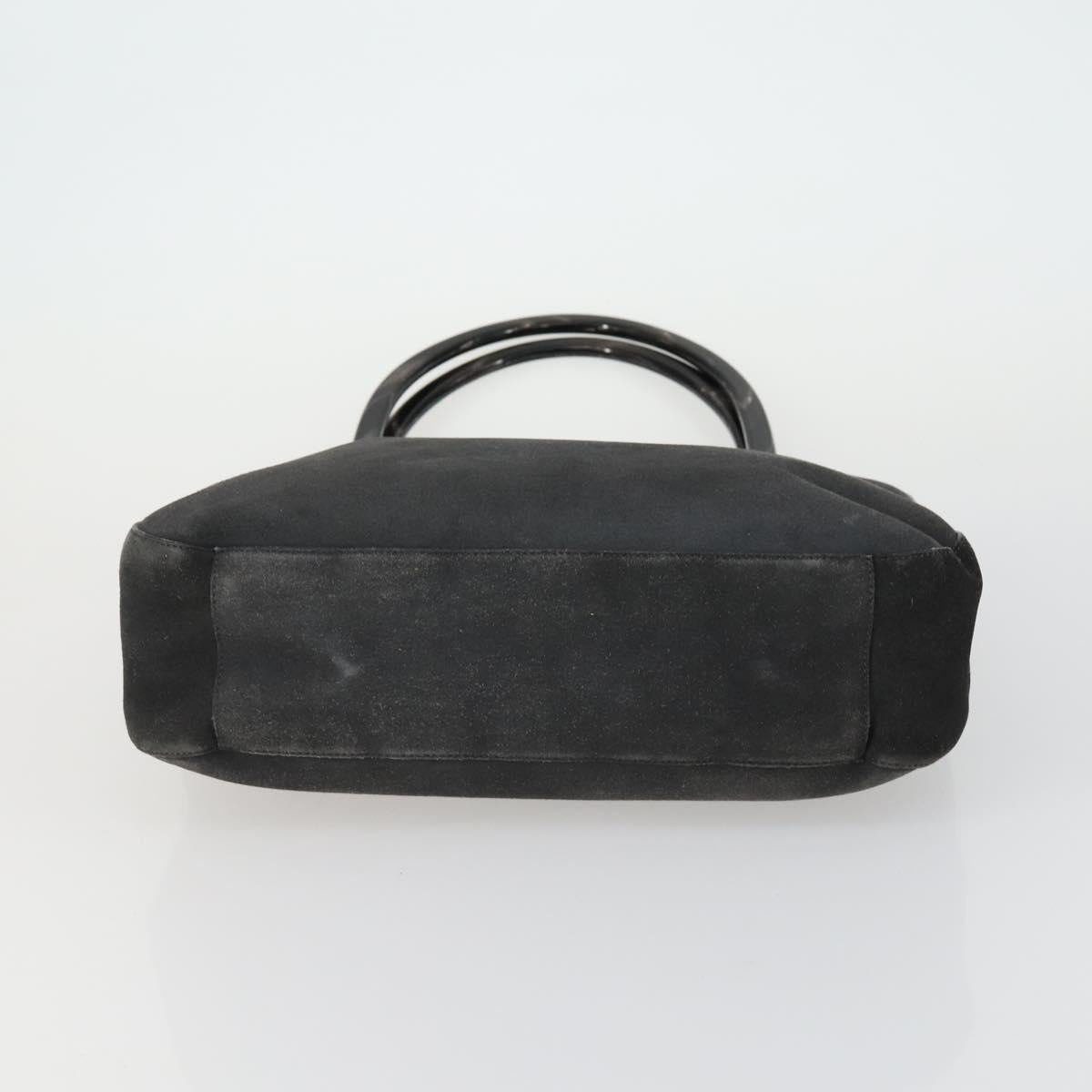 Chloe PRADA Hand Bag Leather 2 Set Black Auth bs31737