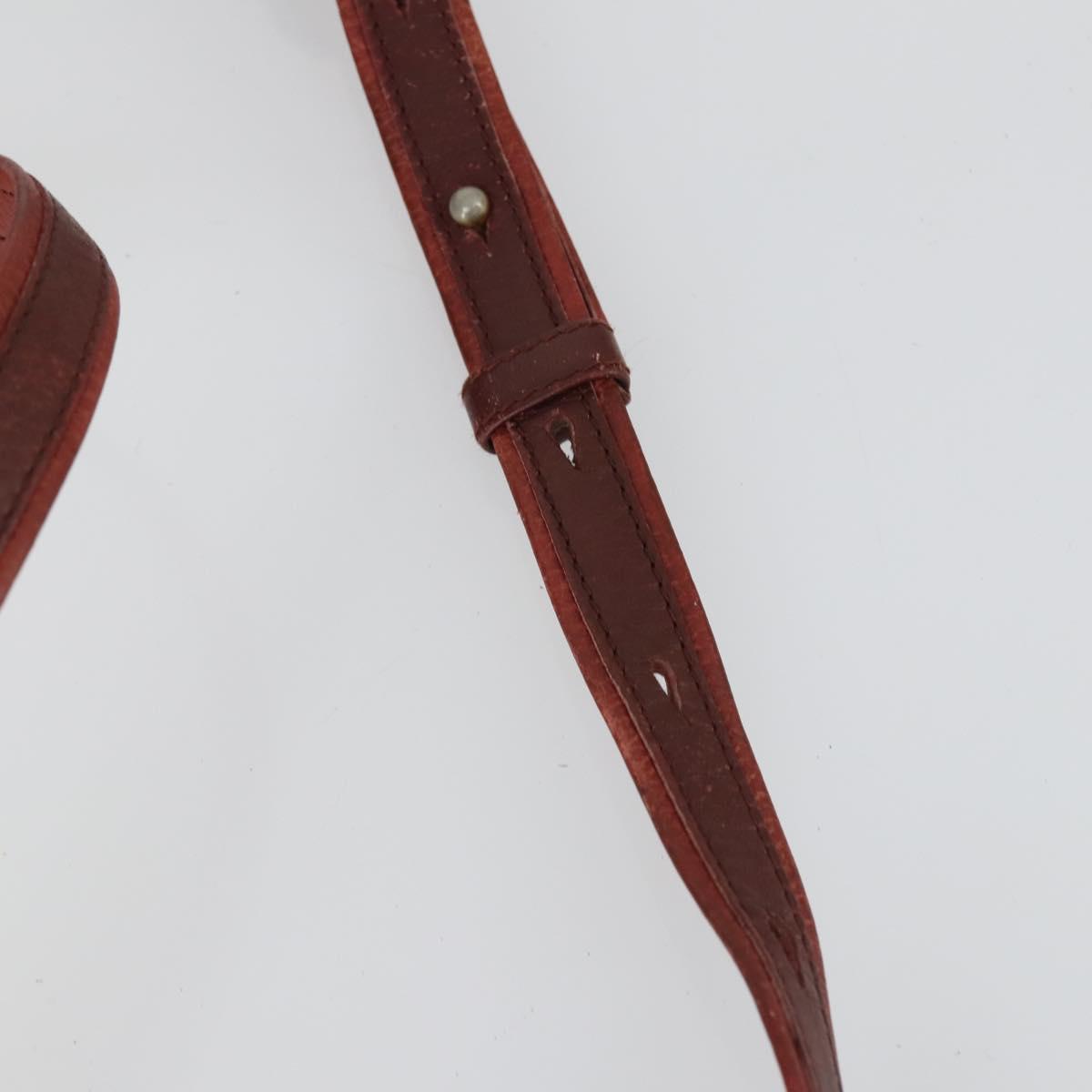 CARTIER Must Line Shoulder Bag Leather 4 Set Bordeaux Auth bs31739