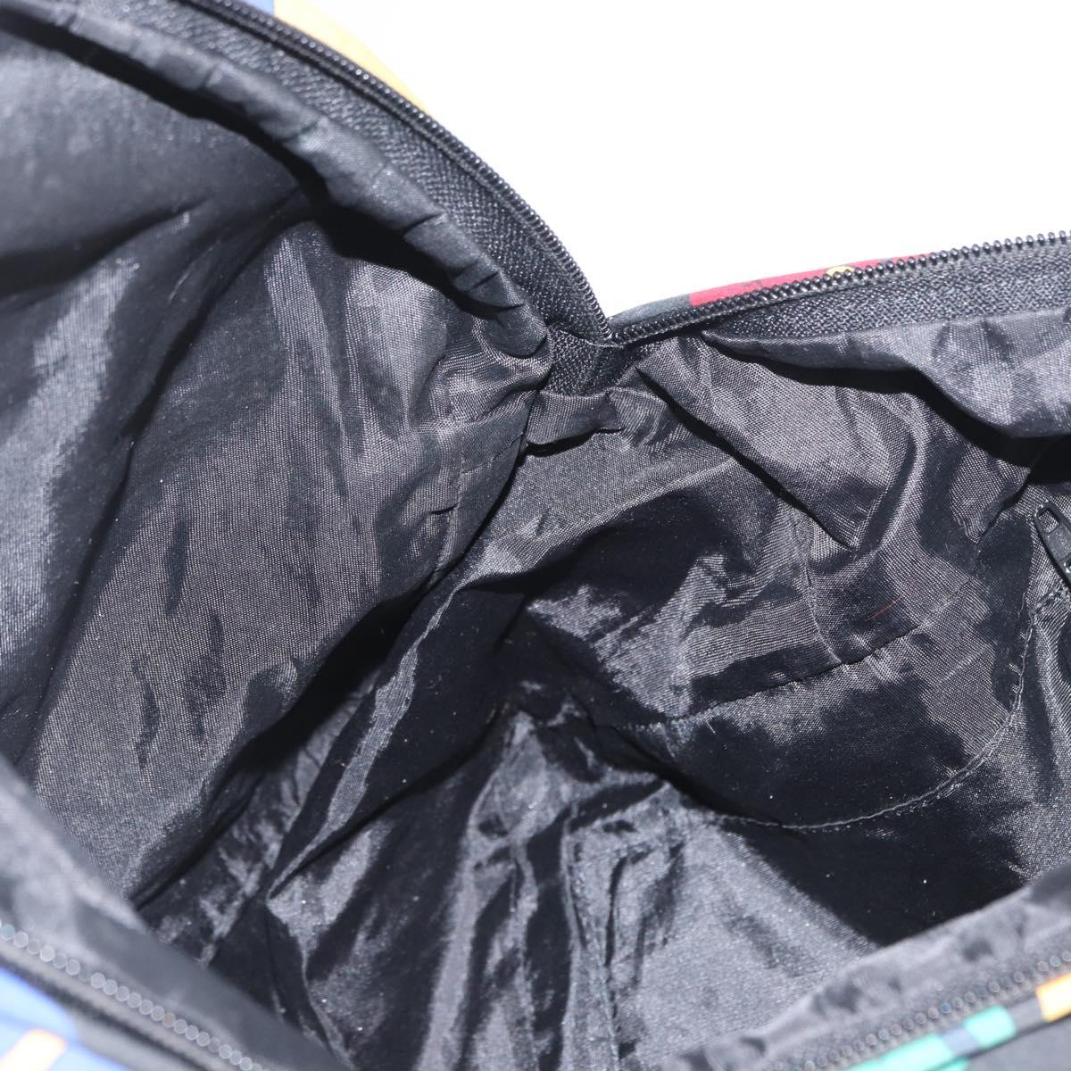 SAINT LAURENT Backpack Nylon Multicolor Gold Auth bs31764