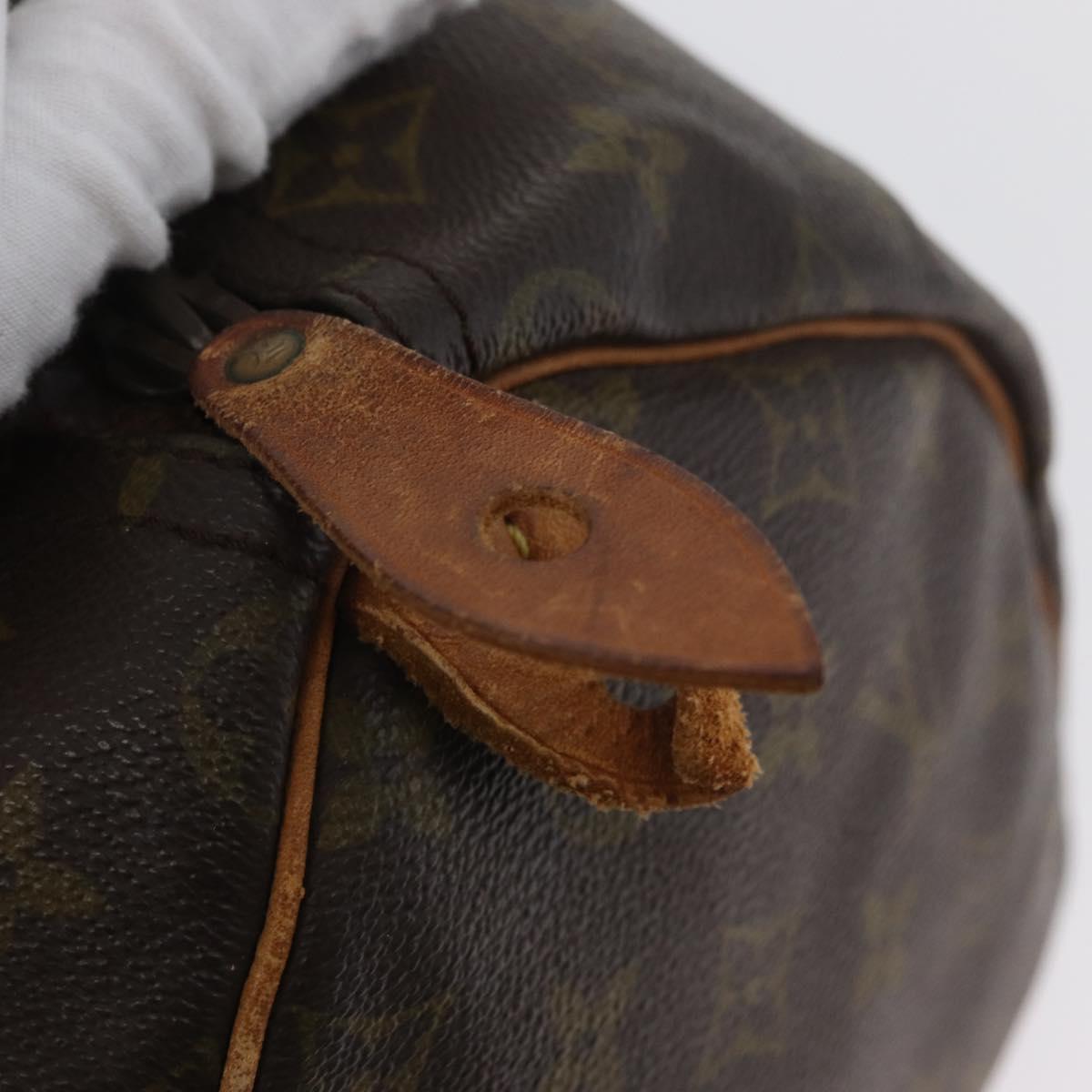 LOUIS VUITTON Monogram Speedy 30 Hand Bag M41526 LV Auth bs31769