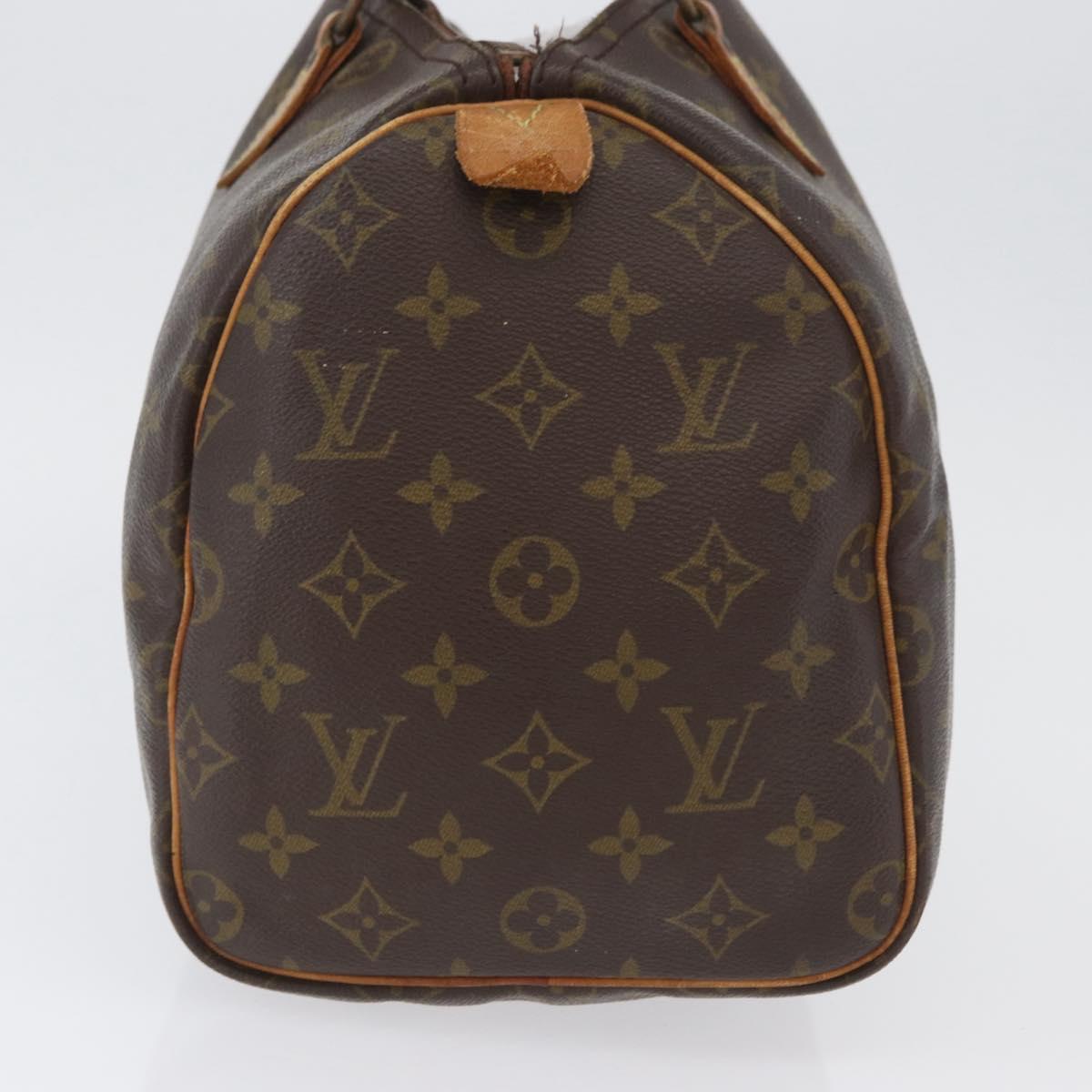 LOUIS VUITTON Monogram Speedy 30 Hand Bag M41526 LV Auth bs31769