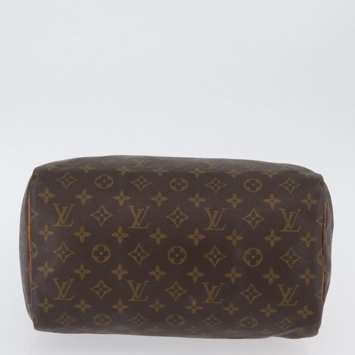LOUIS VUITTON Monogram Speedy 30 Hand Bag M41526 LV Auth bs31769