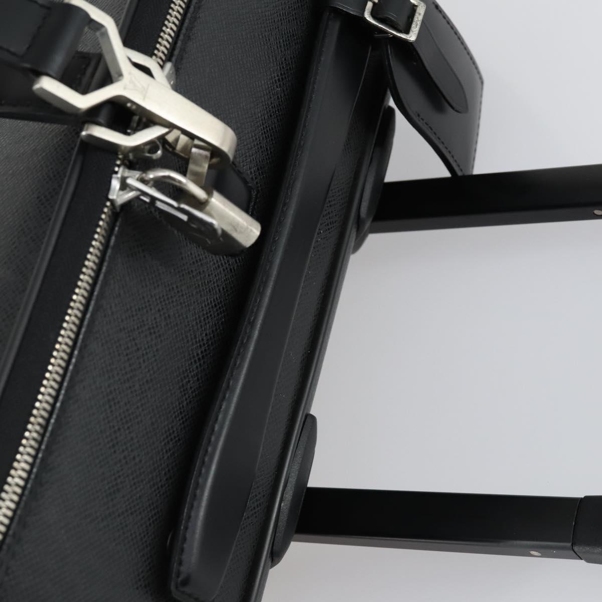LOUIS VUITTON Taiga Pegas 55 Suitcase Black Boreal M32666 LV Auth bs31775