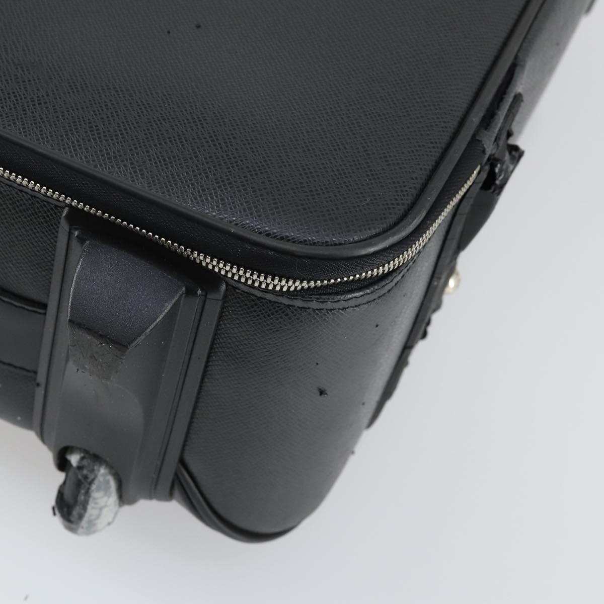 LOUIS VUITTON Taiga Pegas 55 Suitcase Black Boreal M32666 LV Auth bs31775
