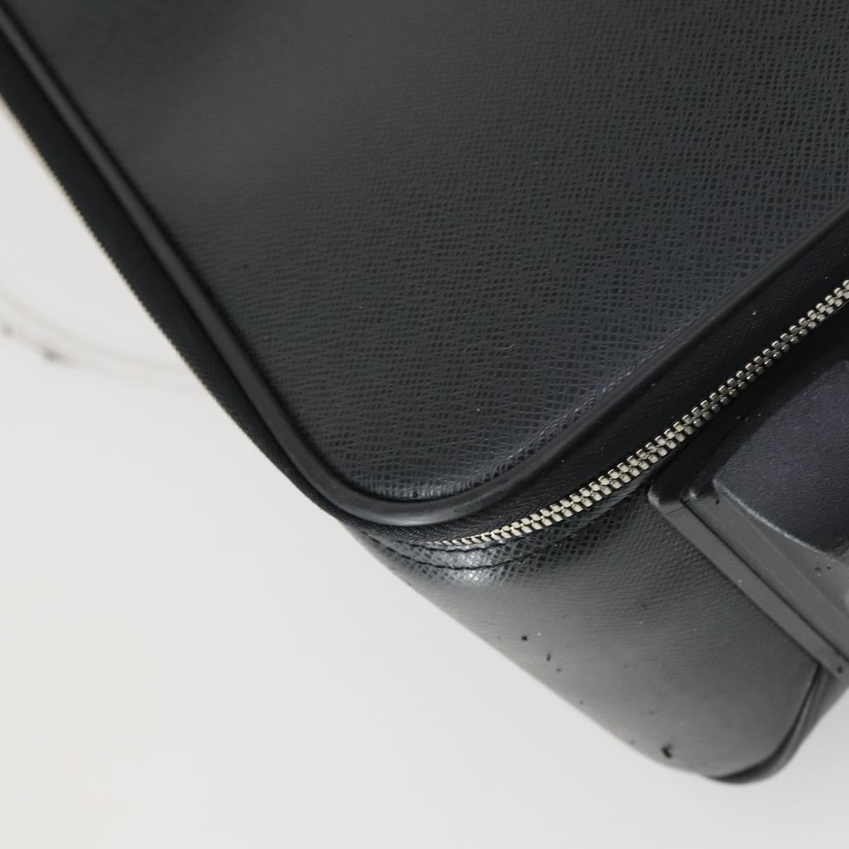 LOUIS VUITTON Taiga Pegas 55 Suitcase Black Boreal M32666 LV Auth bs31775