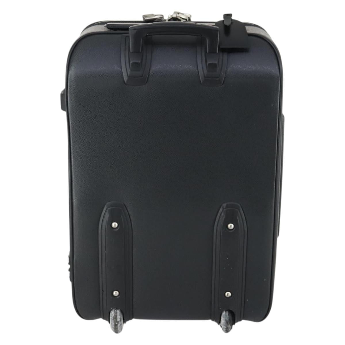 LOUIS VUITTON Taiga Pegas 55 Suitcase Black Boreal M32666 LV Auth bs31775