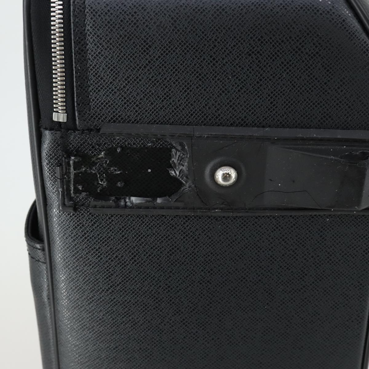 LOUIS VUITTON Taiga Pegas 55 Suitcase Black Boreal M32666 LV Auth bs31775
