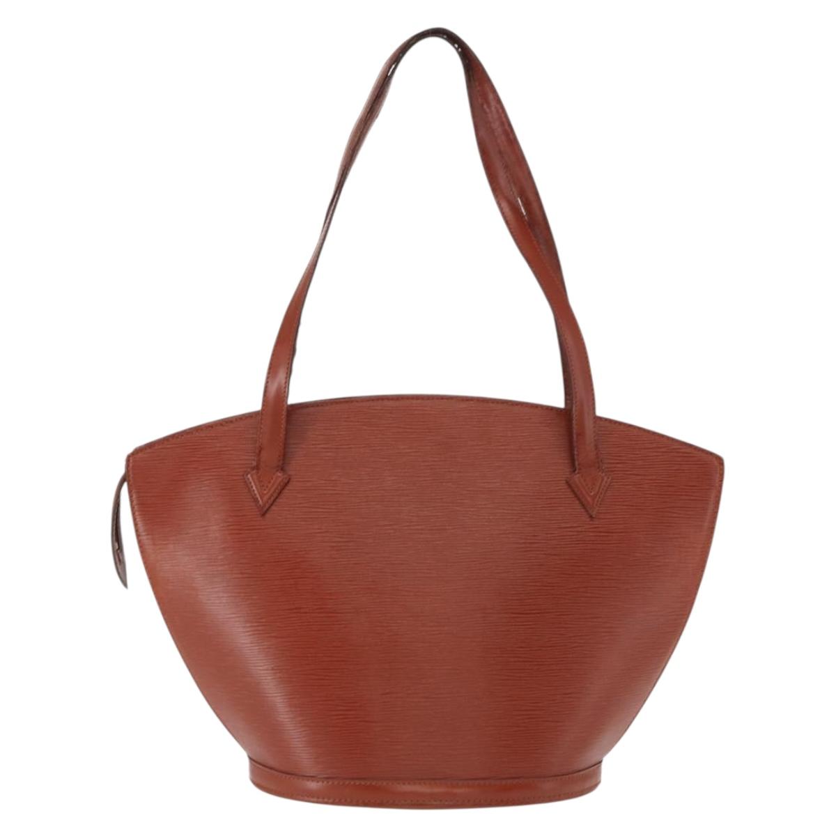 LOUIS VUITTON Epi Saint Jacques Shopping Shoulder Bag Brown M52263 Auth bs31780