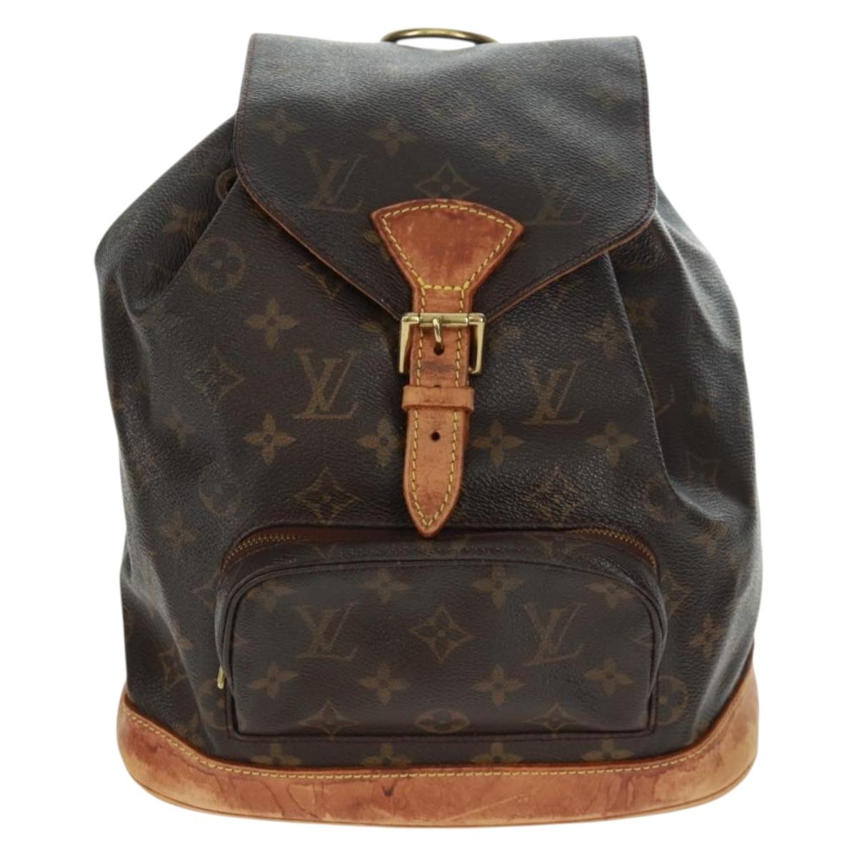 LOUIS VUITTON Monogram Montsouris MM Backpack M51136 LV Auth bs31782