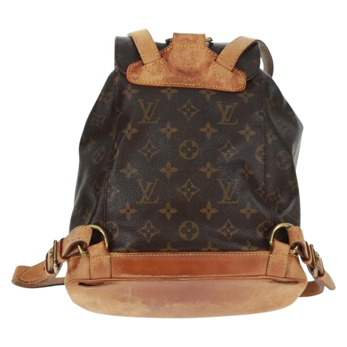 LOUIS VUITTON Monogram Montsouris MM Backpack M51136 LV Auth bs31782