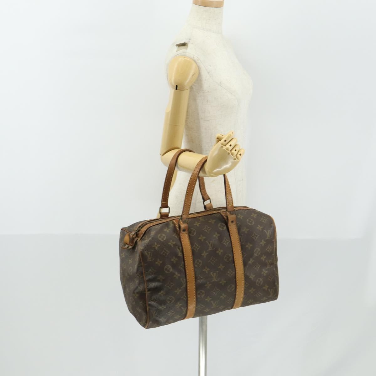 LOUIS VUITTON Monogram Sac Souple 35 Boston Bag M41626 LV Auth bs31783