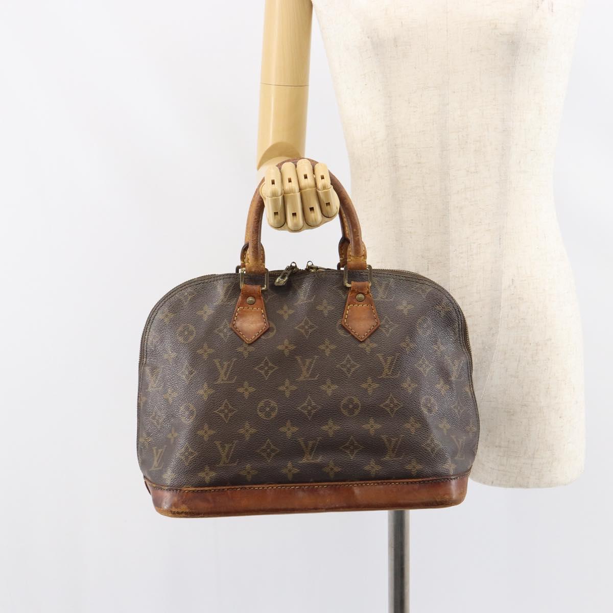LOUIS VUITTON Monogram Alma Hand Bag M51130 LV Auth bs31786