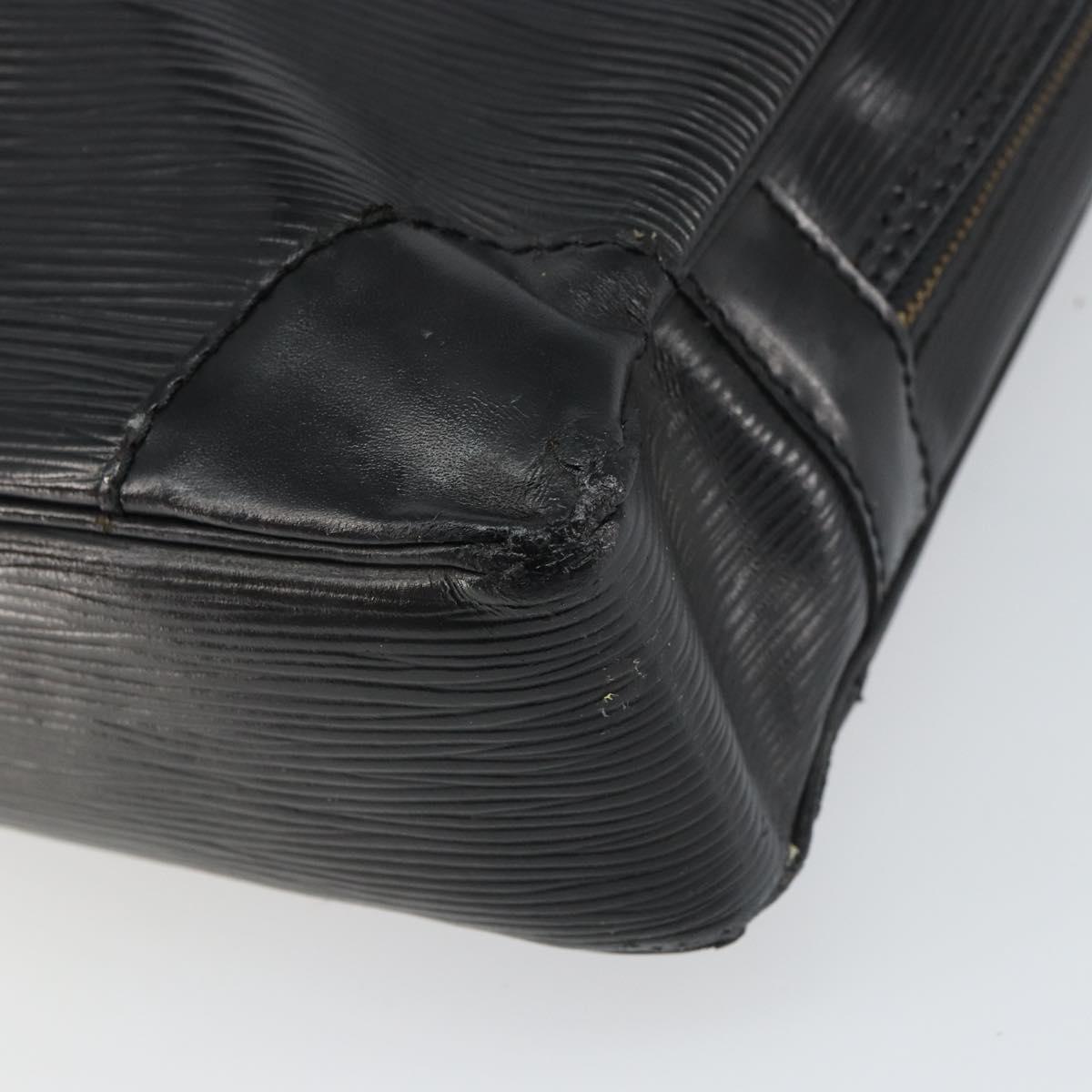 LOUIS VUITTON Epi Porte Documents Voyage Bag Black M40321 LV Auth bs31789