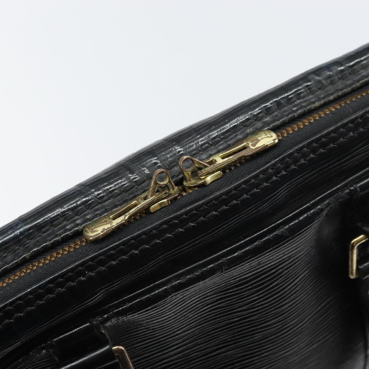 LOUIS VUITTON Epi Porte Documents Voyage Bag Black M40321 LV Auth bs31789