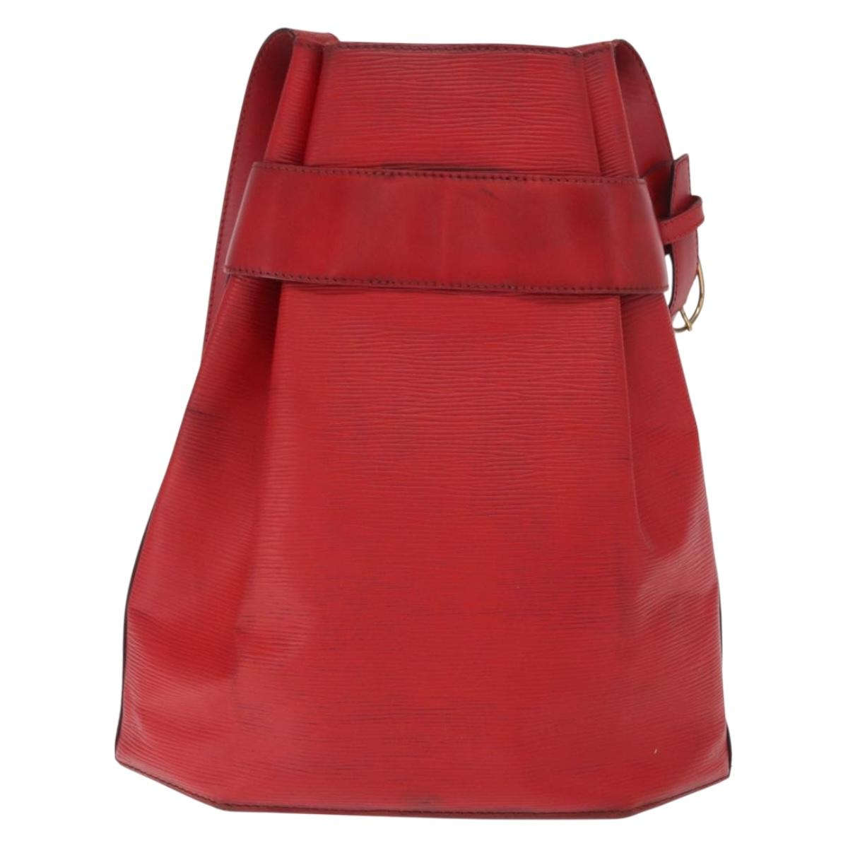 LOUIS VUITTON Epi Sac Depaule GM Shoulder Bag Red M80197 LV Auth bs31790