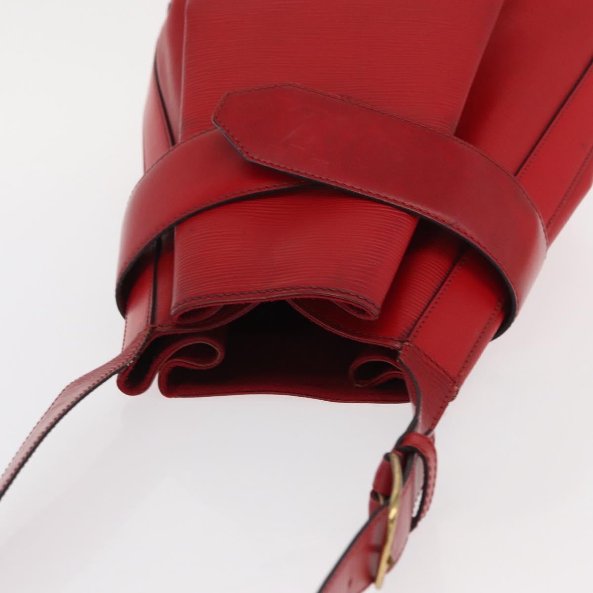 LOUIS VUITTON Epi Sac Depaule GM Shoulder Bag Red M80197 LV Auth bs31790