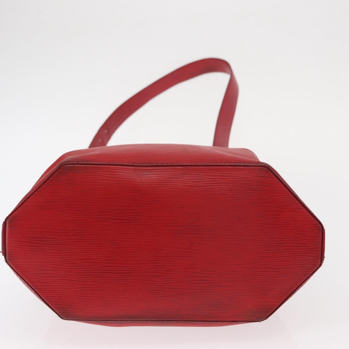 LOUIS VUITTON Epi Sac Depaule GM Shoulder Bag Red M80197 LV Auth bs31790
