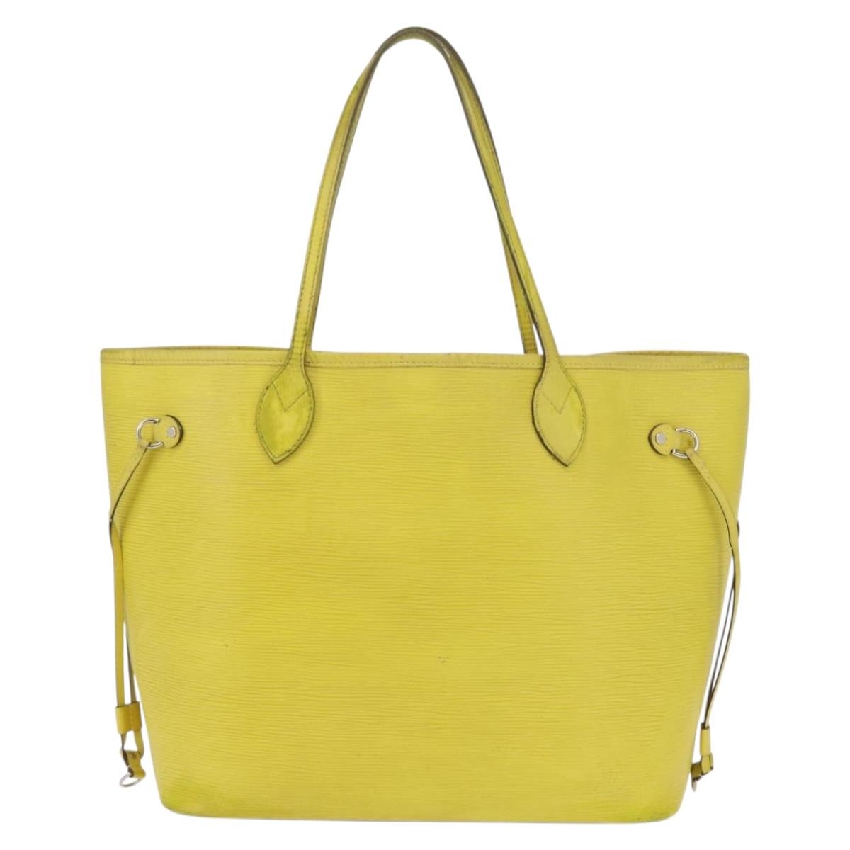 LOUIS VUITTON Epi Neverfull MM Tote Bag Yellow Pistachian M40956 LV Auth bs31791