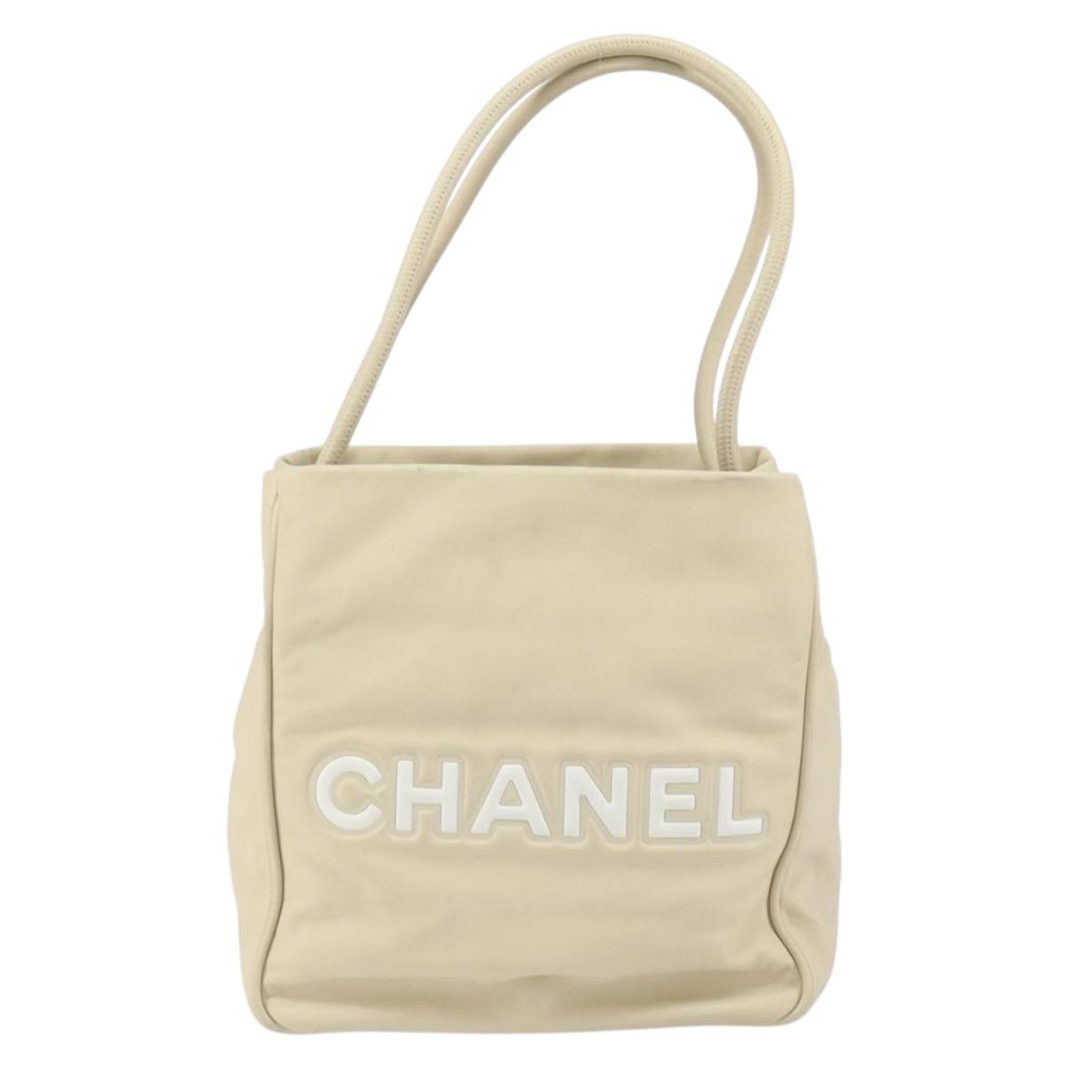 CHANEL Camelia Tote Bag Leather Beige Gold CC Auth bs31794A