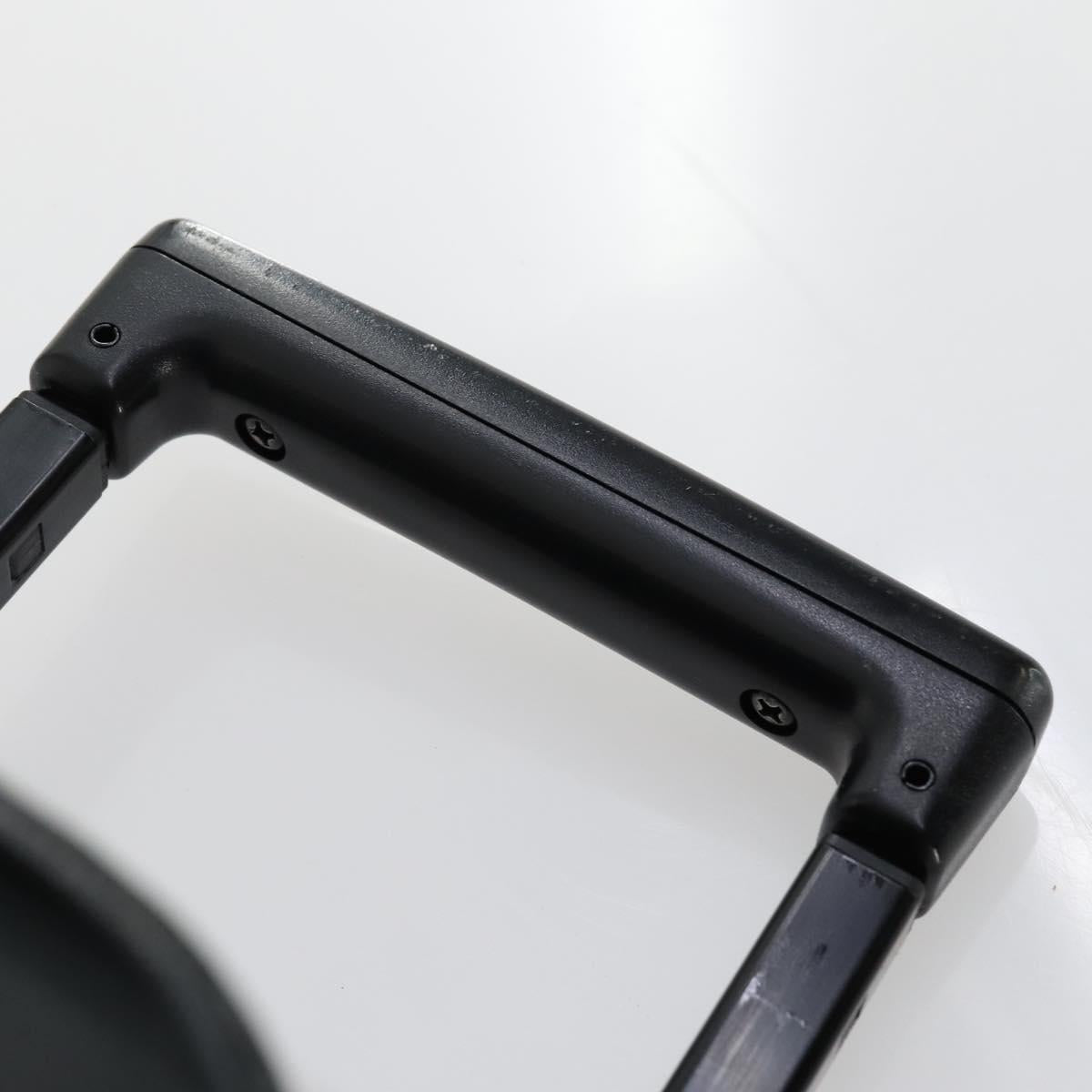CHANEL New Travel Line Suitcase Nylon Black CC Auth bs31796