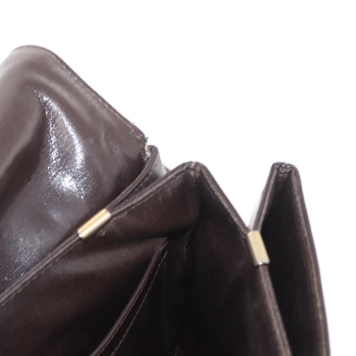 CELINE C Sulky Shoulder Bag Canvas Brown Gold Auth bs31812