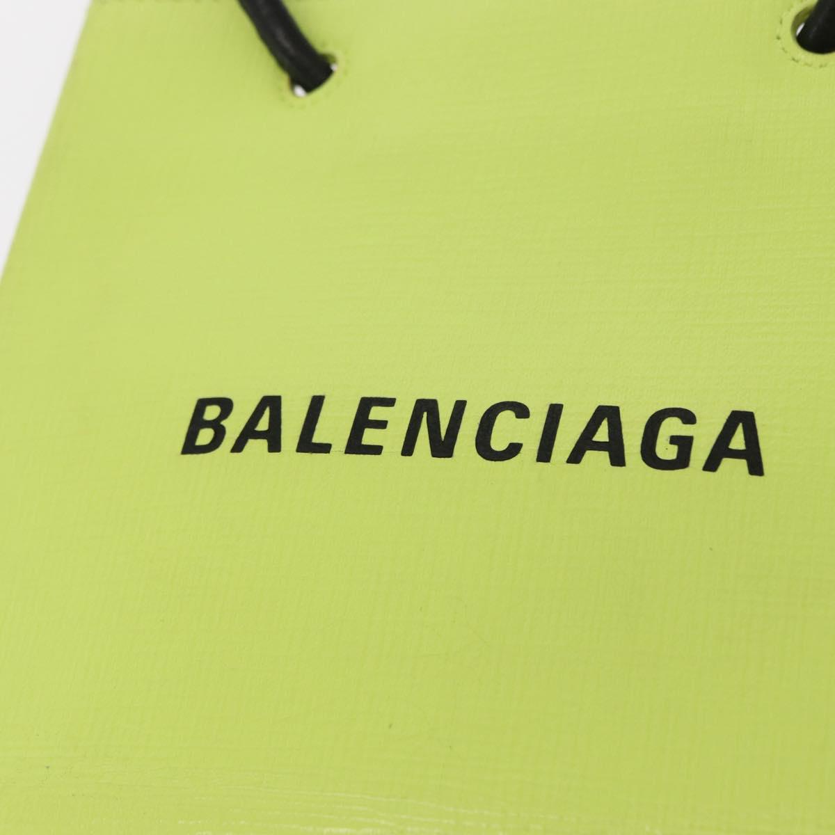 BALENCIAGA Tote Bag Leather 2way Yellow 572411 Auth bs31818