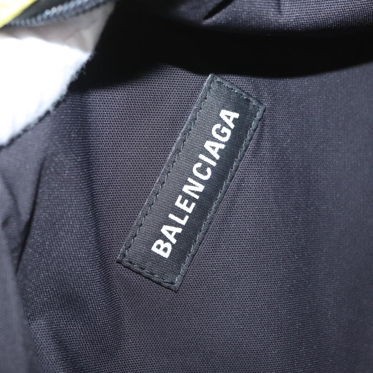 BALENCIAGA Waist bag Nylon Yellow Silver 567041 Auth bs31819
