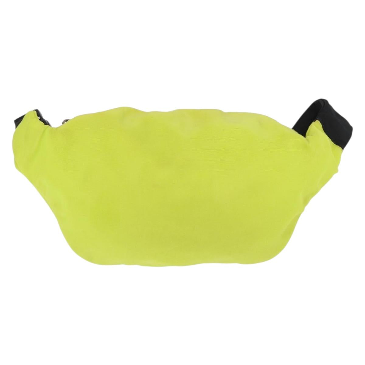BALENCIAGA Waist bag Nylon Yellow Silver 567041 Auth bs31819