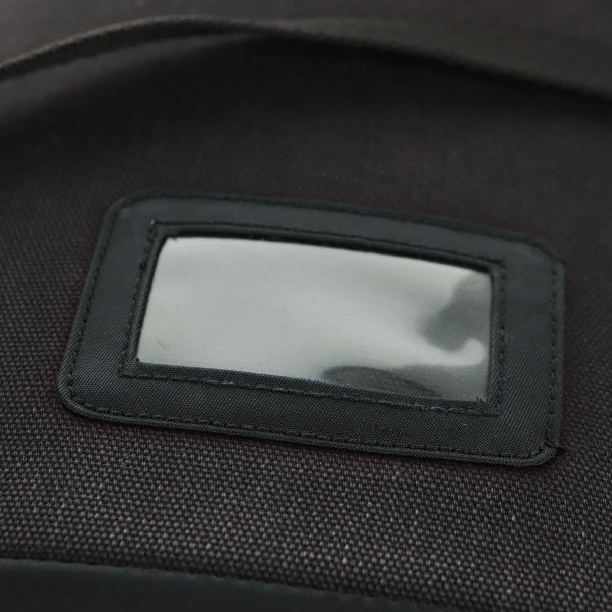PRADA Backpack Nylon Black Silver Auth bs31838