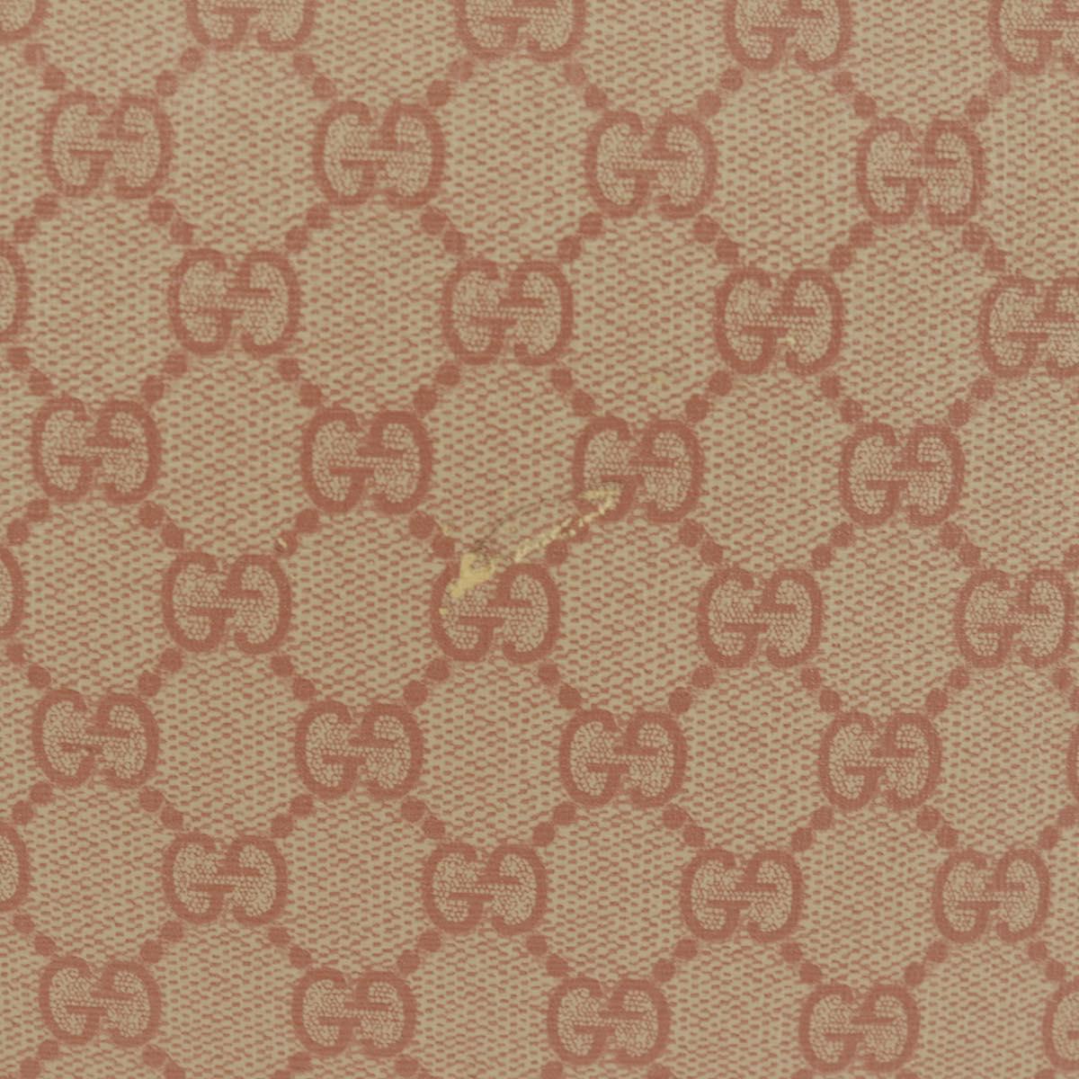 GUCCI GG Supreme Shoulder Bag PVC Pink Gold 201732 Auth bs31845