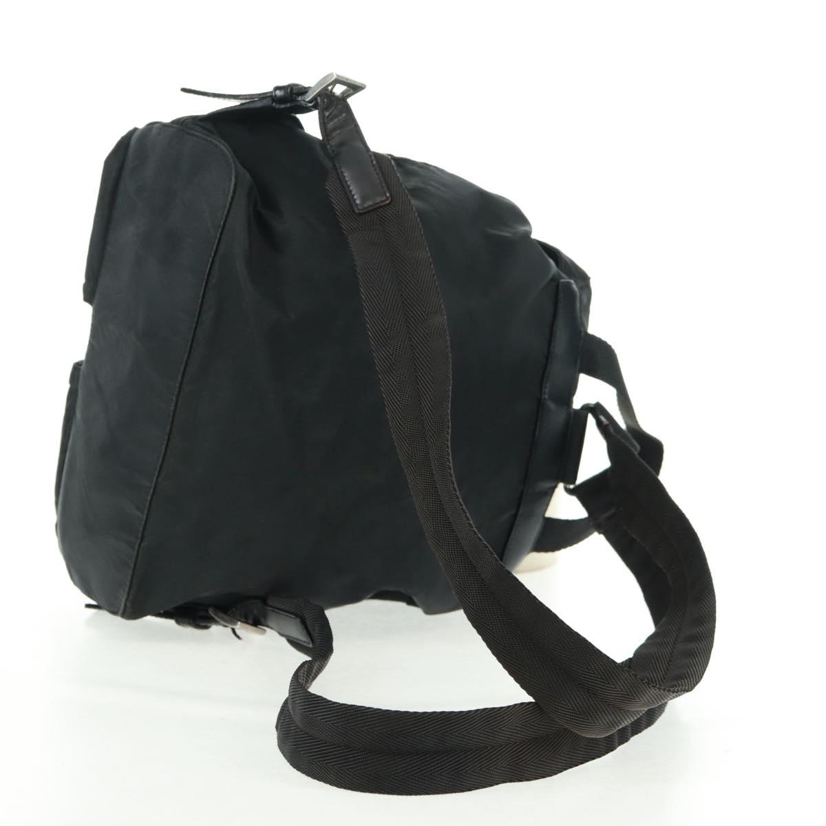 PRADA Backpack Nylon Green Silver Auth bs31871