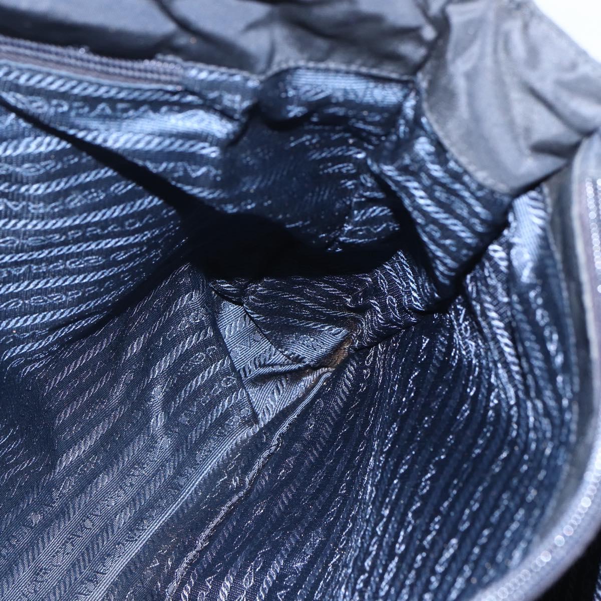PRADA Shoulder Bag Nylon Black Auth bs31877
