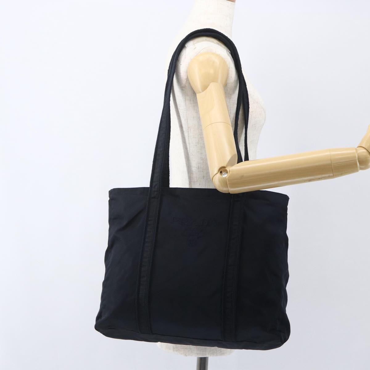 PRADA Shoulder Bag Nylon Black Auth bs31877