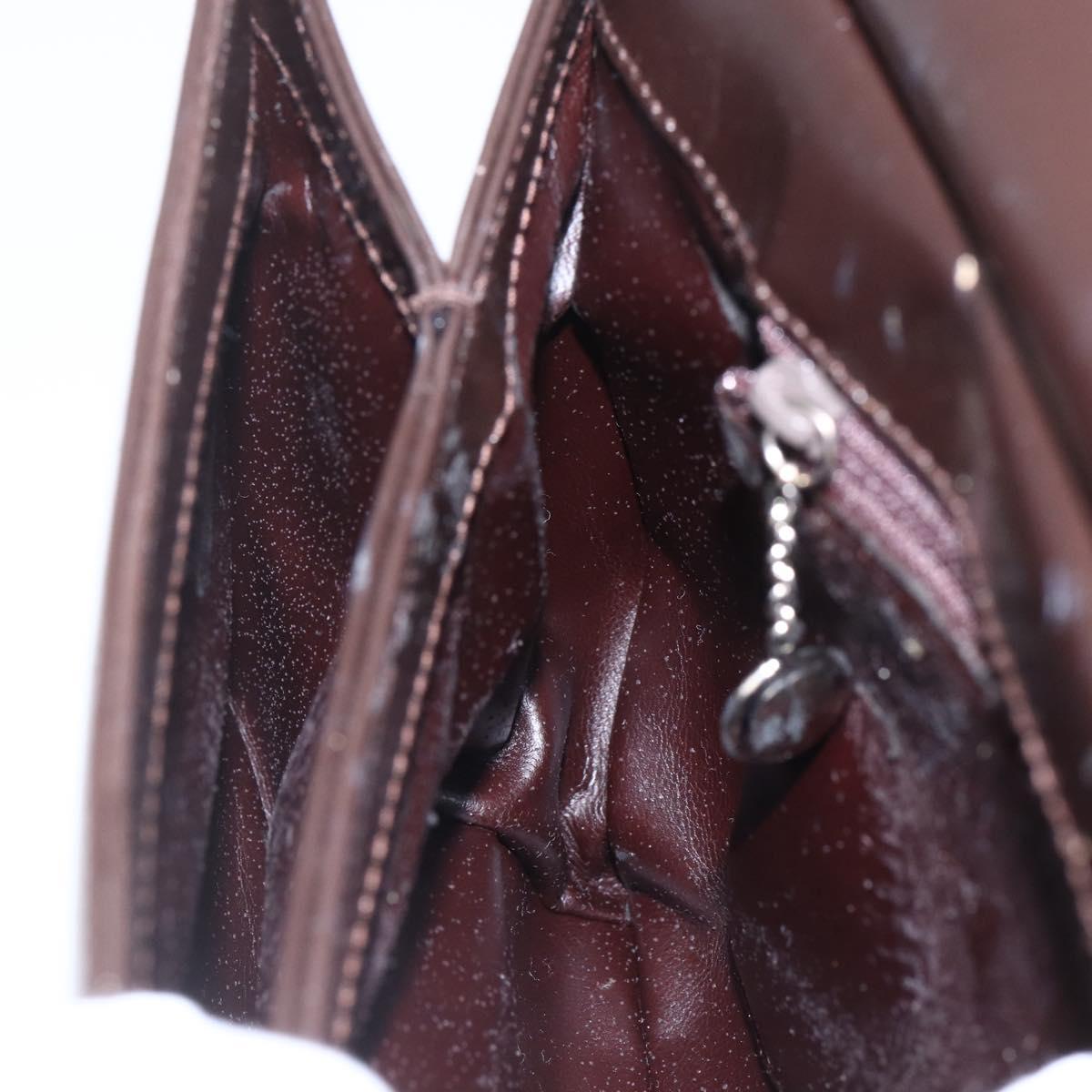 GUCCI Shoulder Bag Leather Outlet Brown Gold 001 1956 1909 Auth bs31892