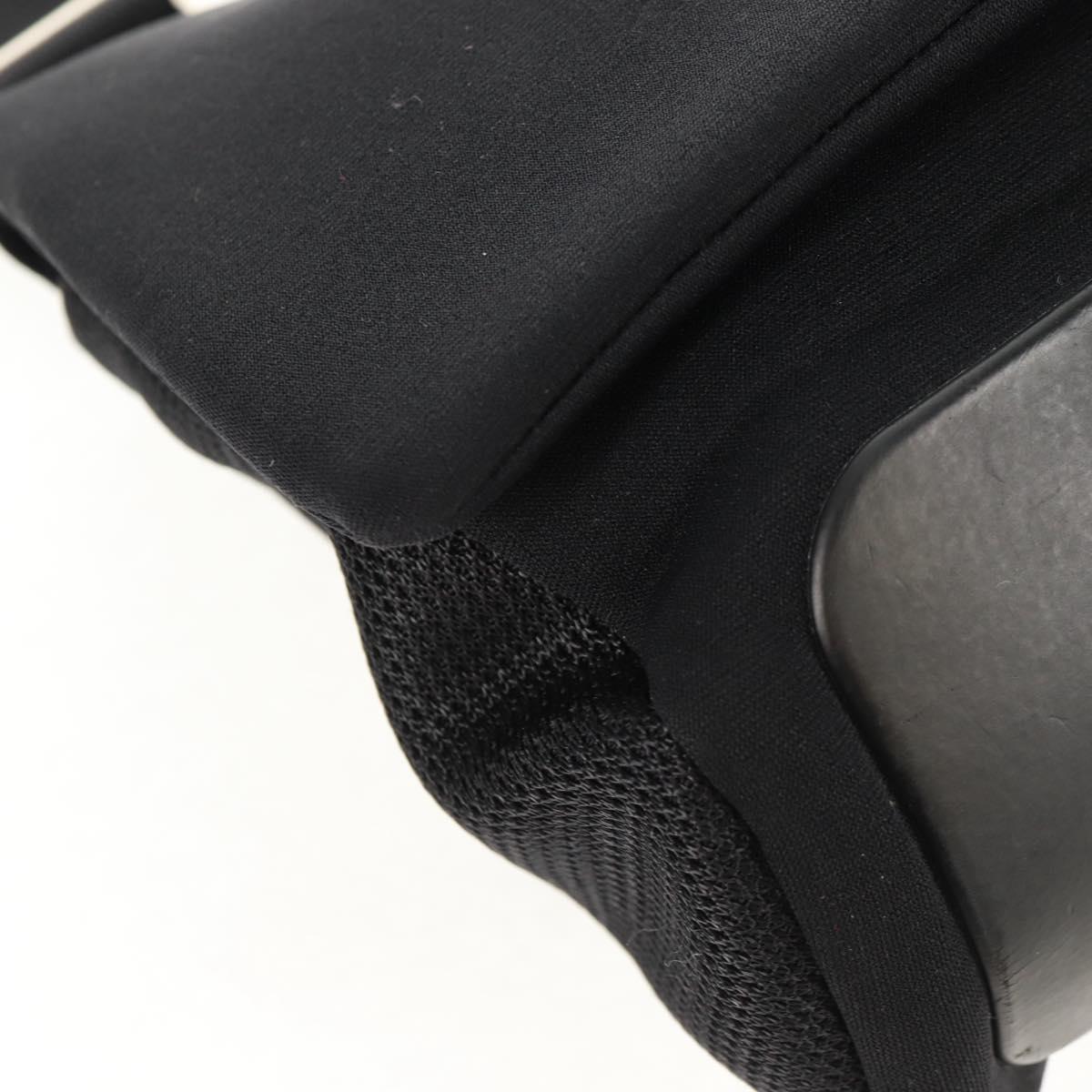 PRADA Sports Shoulder Bag Nylon Black Silver Auth bs31901
