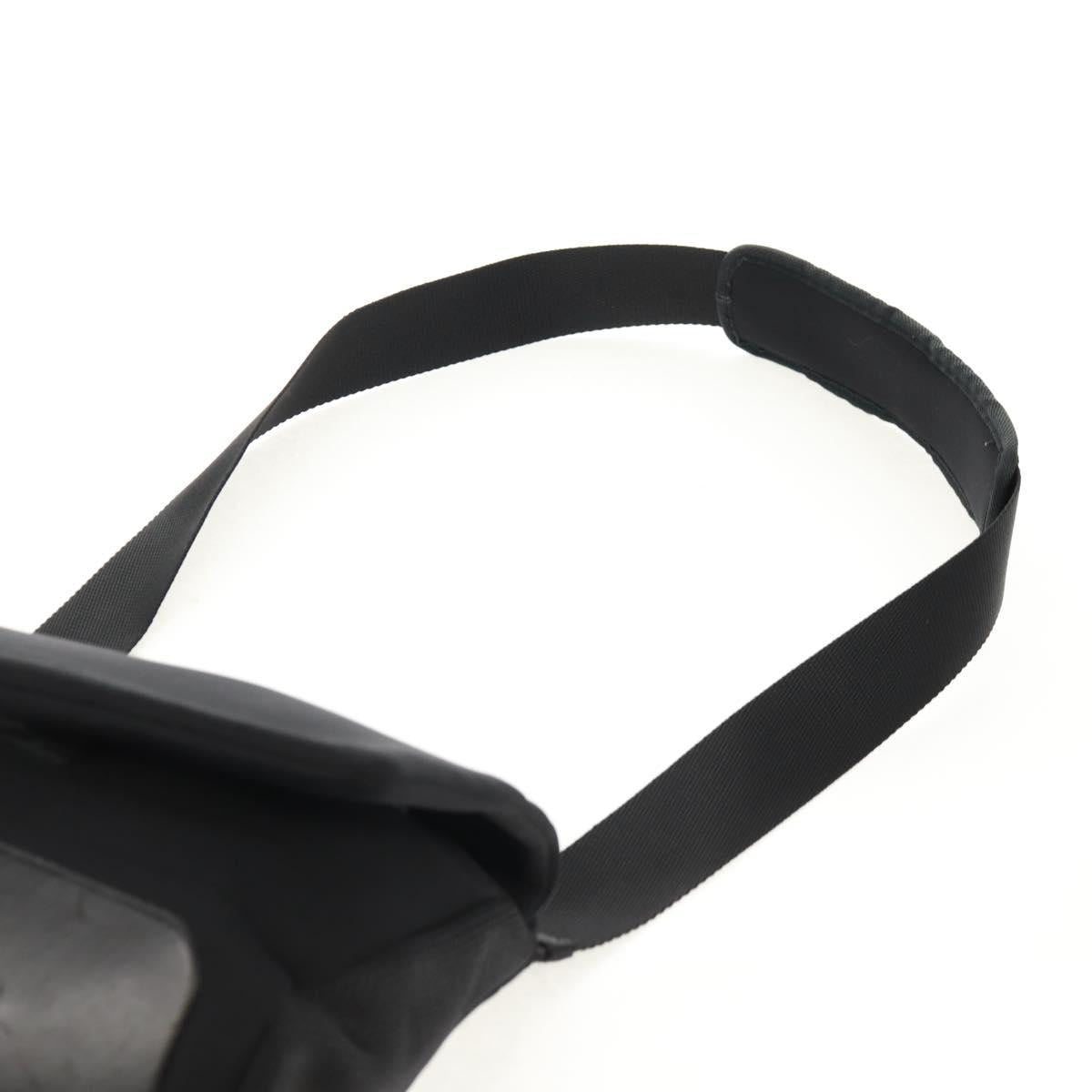PRADA Sports Shoulder Bag Nylon Black Silver Auth bs31901