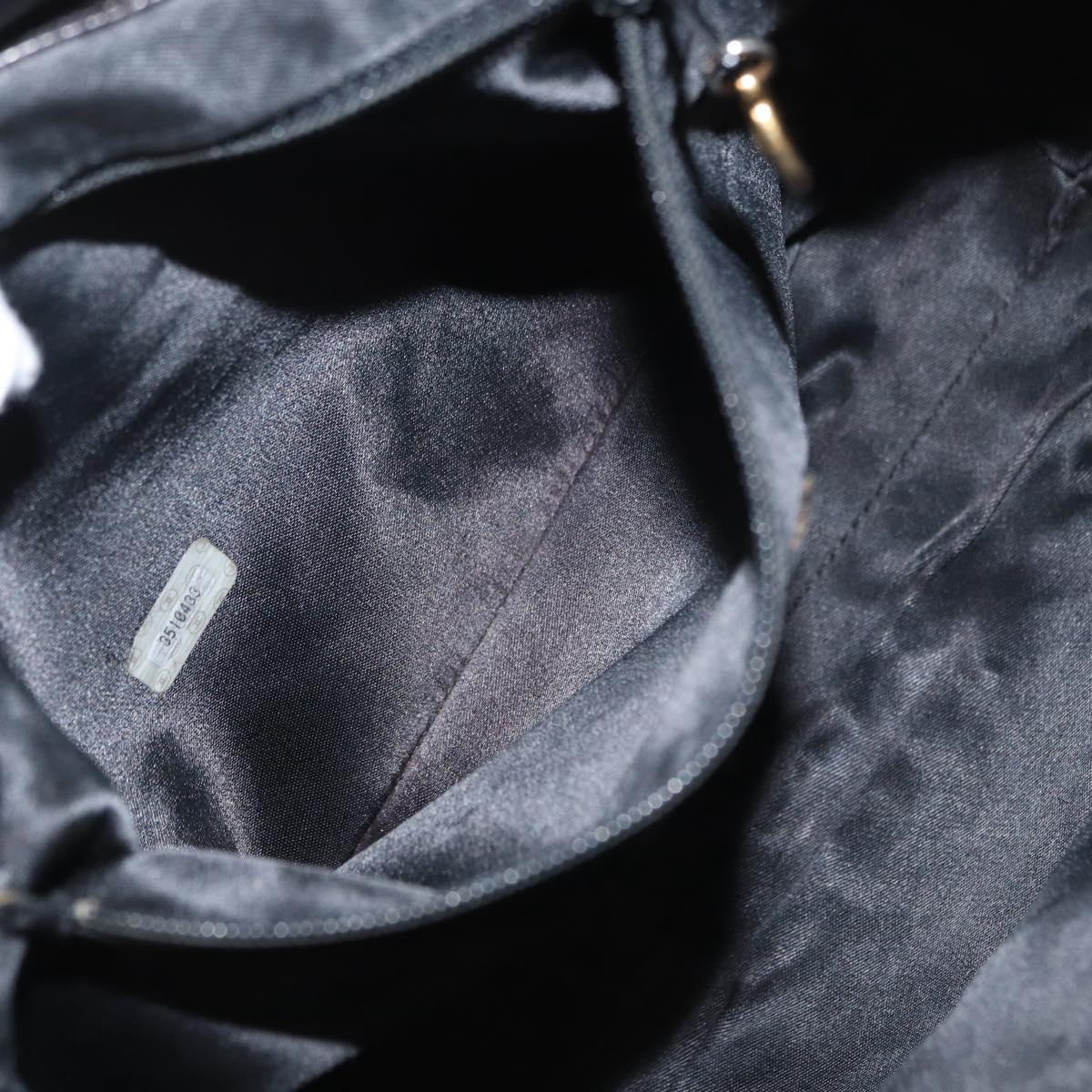 CHANEL Matelasse Backpack Lamb Skin Black Gold CC Auth bs31908