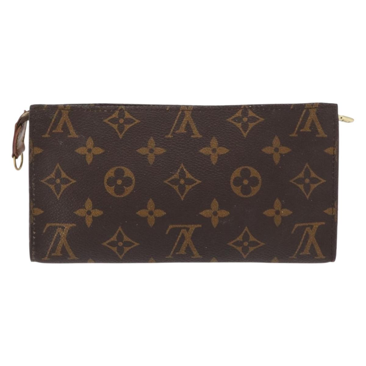 LOUIS VUITTON Monogram Bucket GM Accessory Pouch LV Auth bs31928