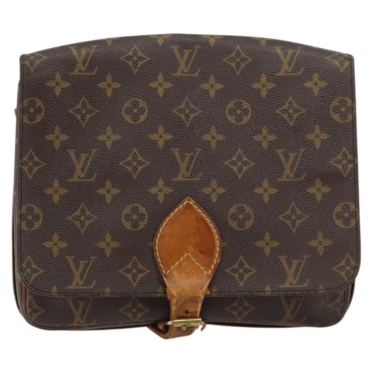 LOUIS VUITTON Monogram Cartouchiere GM Shoulder Bag M51252 LV Auth bs31929